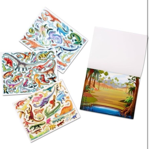 New Melissa & Doug Reusable Sticker Pad - Prehistoric - FSC-Certified Materials - Picture 5 of 12